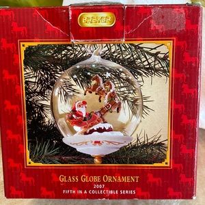 Breyer Glass Globe Ornament 2007